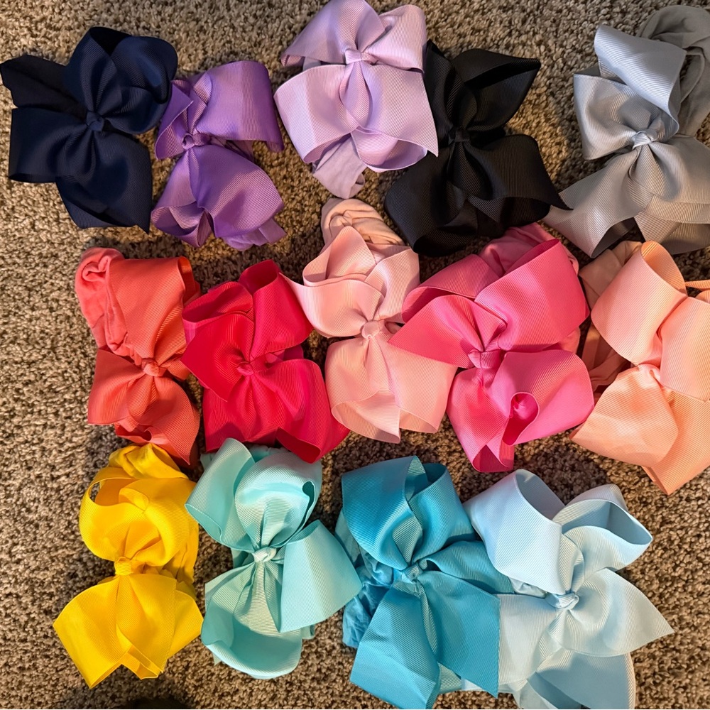 14 Colorful baby Hair Bow Set
